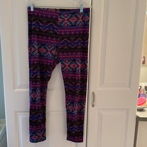 Purple multicolored No Boundaries leggings